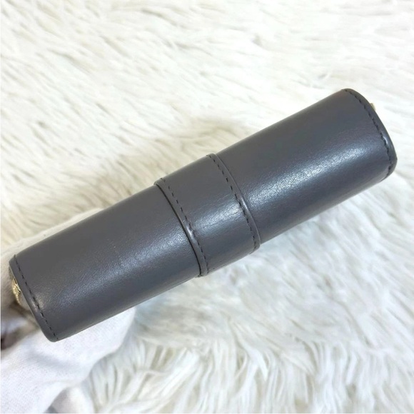 Yves Saint Laurent Gray Wallet with Gold Logo - Picture 10 of 13